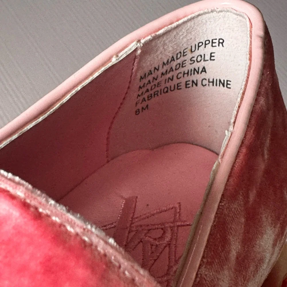 YRU Pink Velvet Platform Shoes - Picture 7 of 10